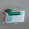 WORTHBUY Multifunctional Punch Free Wall Mounted Hair Dryer Storage Box,Cosmetic Cleaning Supplie Storage Organizer For Bathroom