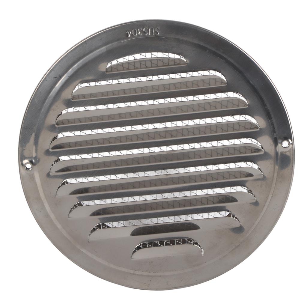 Air Ventilation Cover 304 Stainless Steel Round Exhaust Duct Grill Cap for Kitchen and Bathroom