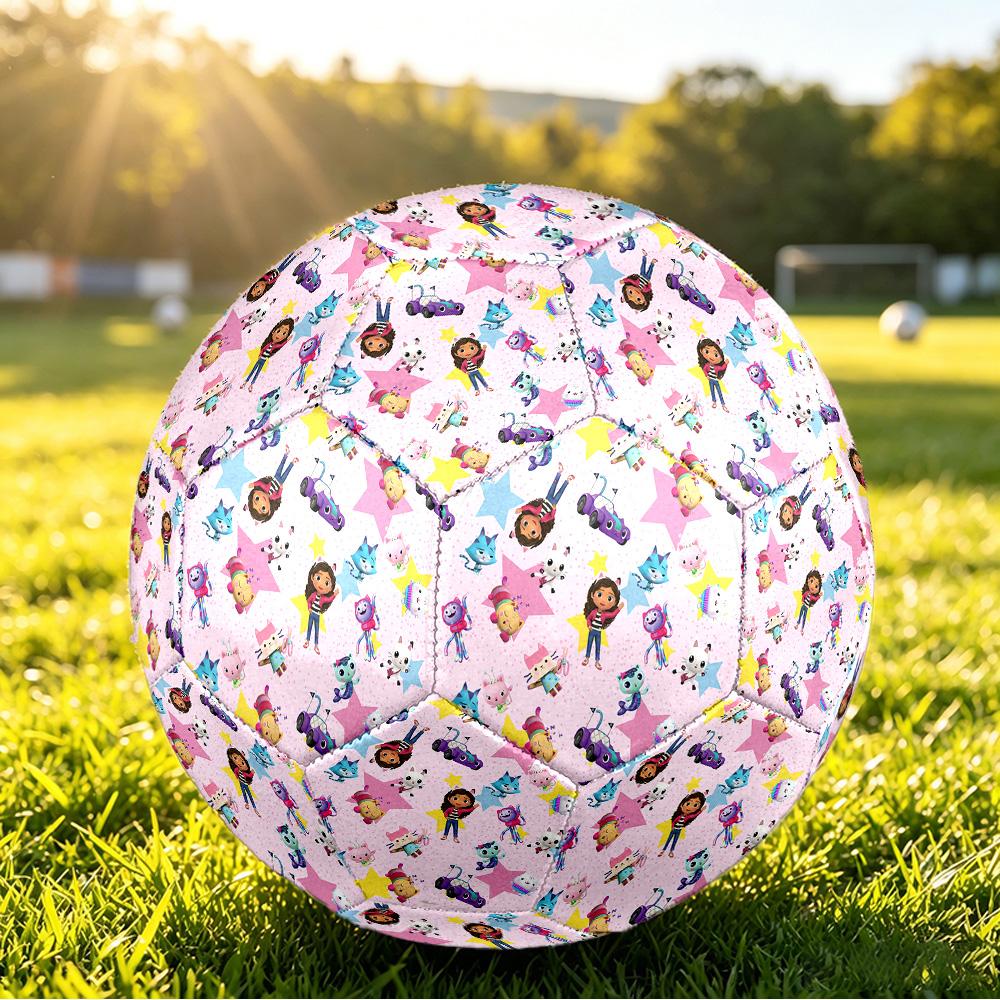 Size 5 Football Gabby’s Dollhouse Pattern, Wear‑Resistant Soccer Ball for Match Training Daily Sports Play
