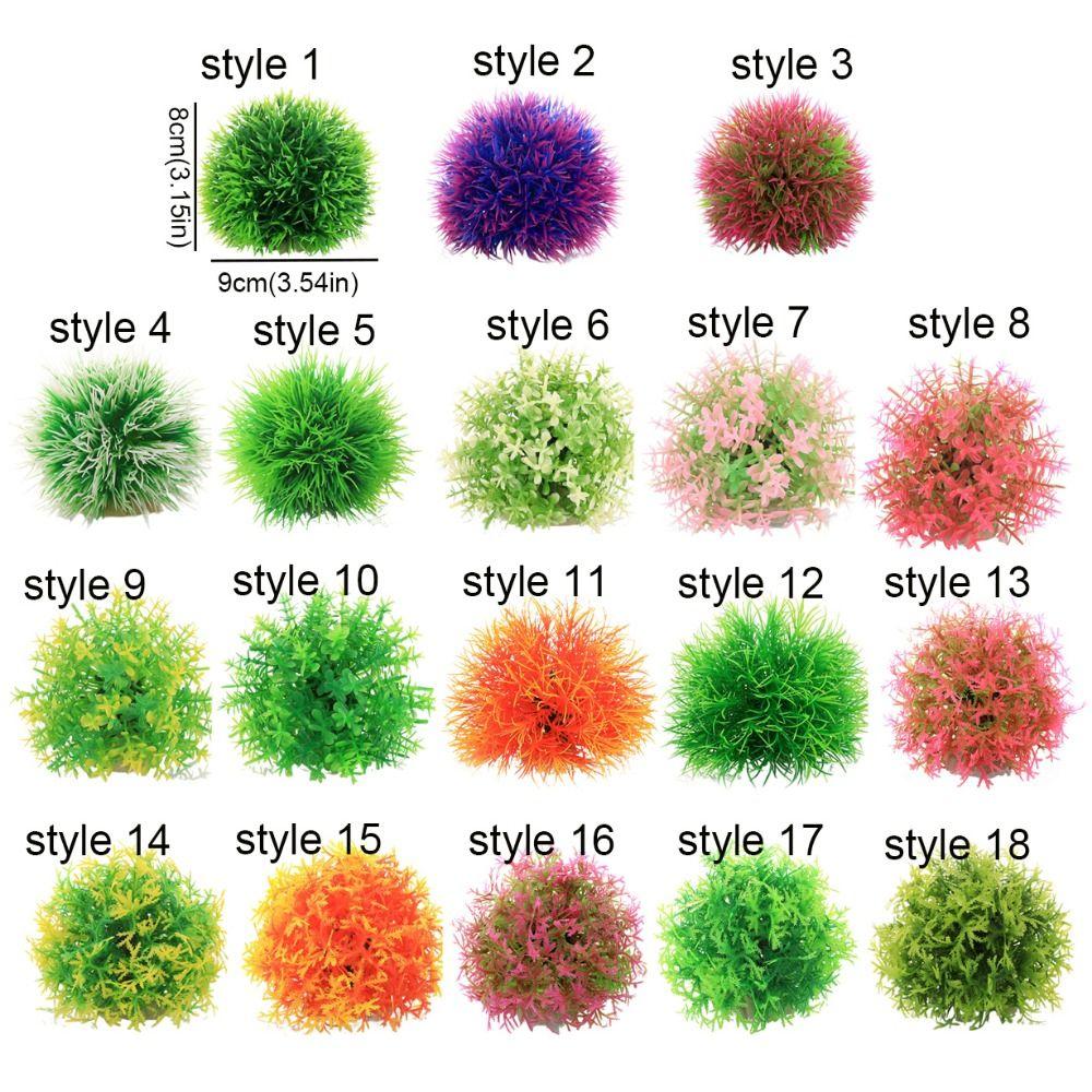 Simulation Water Grass Ball Realistic Artificial Water Plants Aquatic Plants Ball Home