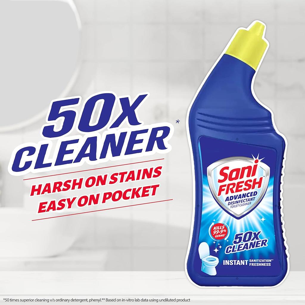 Sani Fresh Ultrashine Toilet Cleaner 520ml Pack of 3 Extra Strong Stain Remover