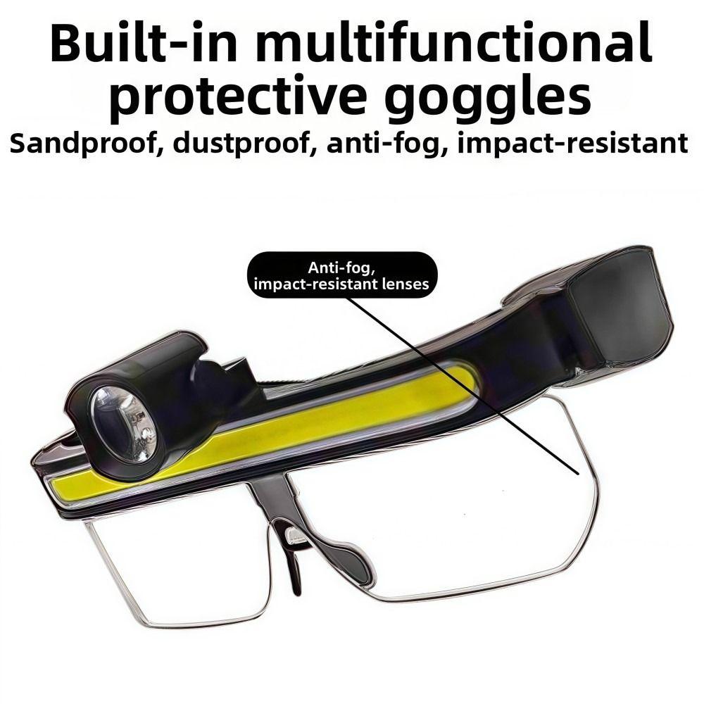 Multi Functional LED Glasses Light USB Charging Riding Fishing Light New LED Headlamp Ootdoor