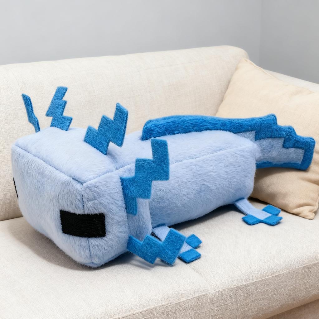 Axolotl Plüschtier Niedliche Tiere Weiche Stofftierpuppe Cartoonfigur Plüschtiere Kinder Erwachsene Plüschtier Gamer Geschenk Heimdekoration