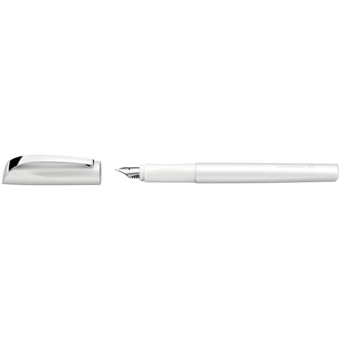 Stylo à plume - SCHNEIDER - Ceod Shiny pearl white - Plume moyenne - Encre noire - Non rechargeable