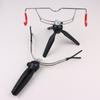 360 Degree  Adjustable Ice Fishing Rod Rack Multi-Functional Folding Fishing Rod Stand Aluminum Alloy Ice Pole Holder Ice Fishing