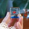 Creative Mini Glass Fish Tank Handmade Transparent Mini Pocket Fish Statue Cute Vibrant Colors Desktop Ornament