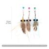 6pcs Replacement Heads for Simulated Glitter Bugs Cat Toys Kitten Fun Interactive Cat Playing Pet Supplies