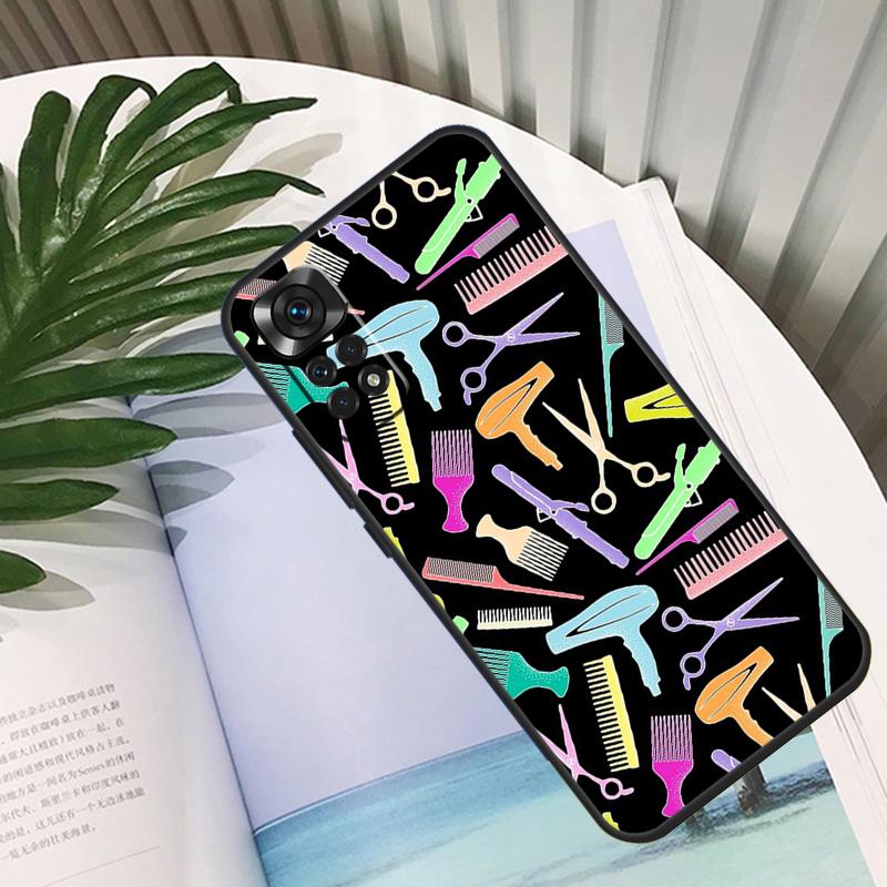 Barber Shop Hair Stylist Tools Funda For Xiaomi Redmi Note 14 13 10 11 12 15 Pro Plus Case For Redmi 15 13C 12C 10C 14C 15C
