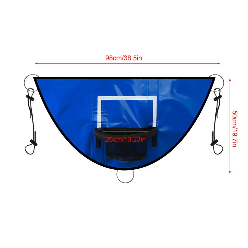 98x50cm Kids Basketball Hoop with Pump & Ball Kids Trampoline Basketball Hoop Set Sunproof Basketball Hoop for Boys And Girls