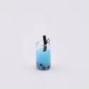 Cute Miniature 3D Bubble Tea Bottle Design Artificial Style Resin Glass Bottle Charms Earring Making Colorful Jewelry Souvenir