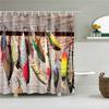 Classic Blue Sky Animals Seaside Shell Shower Curtain Bathroom Curtain Frabic Waterproof Polyester With Hooks