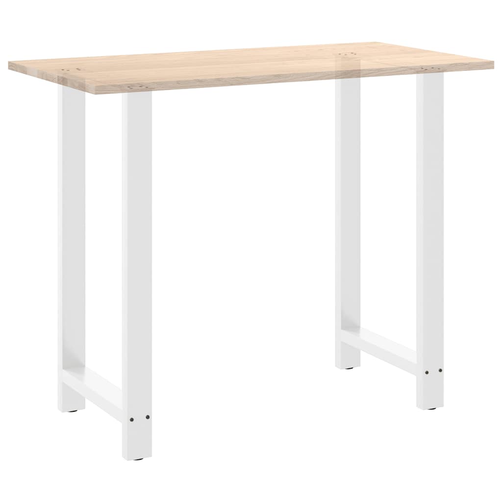 Vidaxl Nogi Do Stolika Kawowego, Białe, 2 Szt., 60X(110-111) Cm, Stal