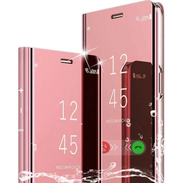 Coque de protection - BOOLING - pour Samsung A13 5G - Rose - Semi-rigide - Fenêtre translucide
