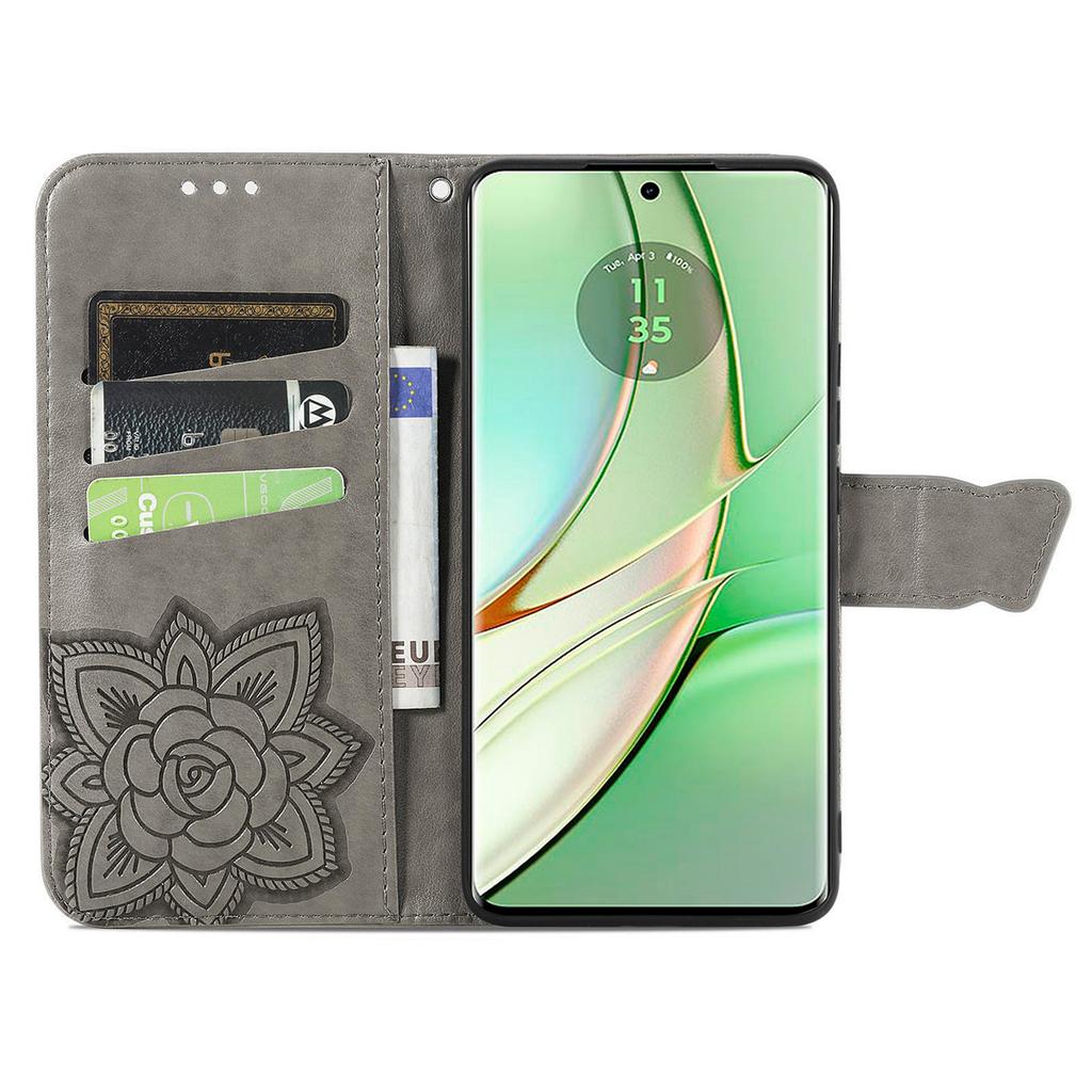 For Motorola Moto G75 5G Case PU Leather Wallet Phone Cover Butterfly Pattern