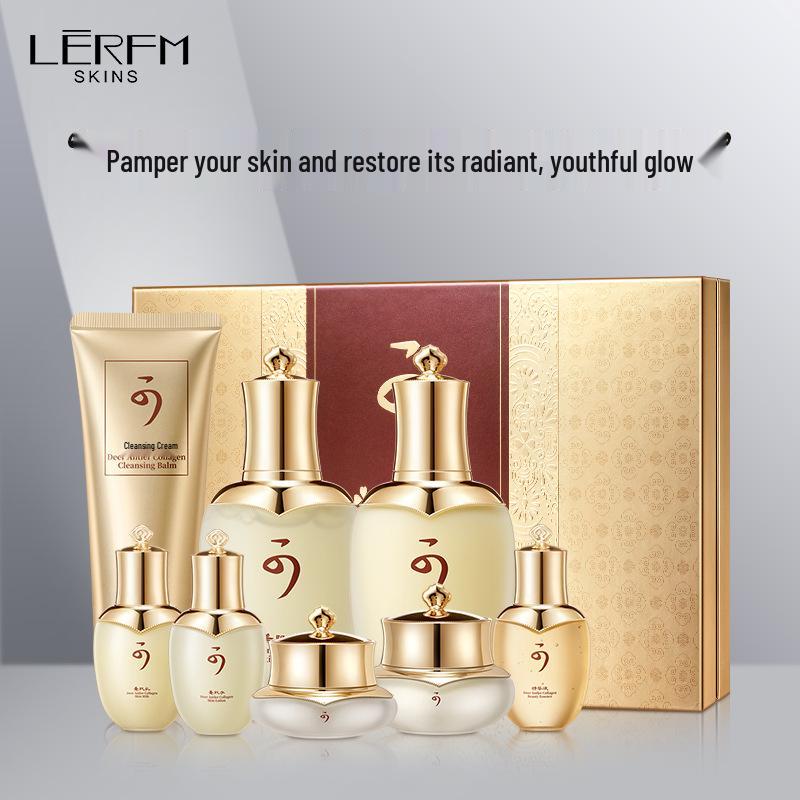 Lanni Fangke Kolagen z jeleního parohu Zhenyan 8dílná hydratační sada péče o pleť