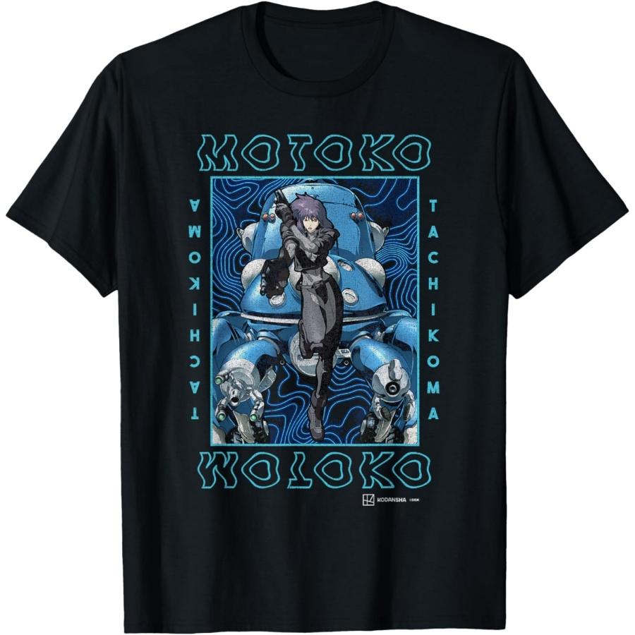 Motoko Vintage Poster T-Shirt XXXXXL чёрный