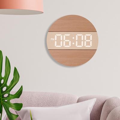 Stylish Wall Clock with Adjustable Brightness for Home And Office