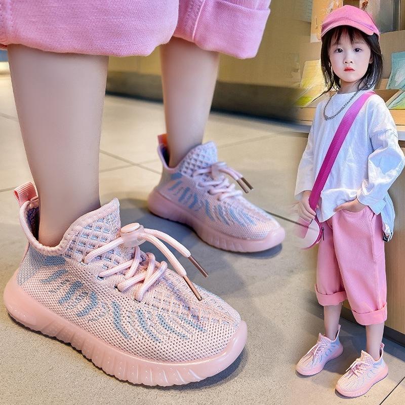 Chaussures décontractées à semelle souple antidérapantes pour enfants (garçons et filles), chaussures respirantes monobloc à enfiler
