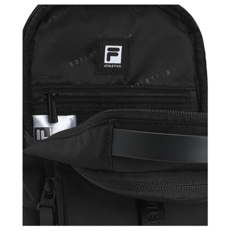 New FILA Fitness Series Fabric Sling Bag Regular Men's Pitch Black A13M531102FBK
