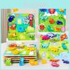 Holztier 3D-Puzzle mit Klettverschluss für Kleinkinder, Früherziehung und Gehirnentwicklung