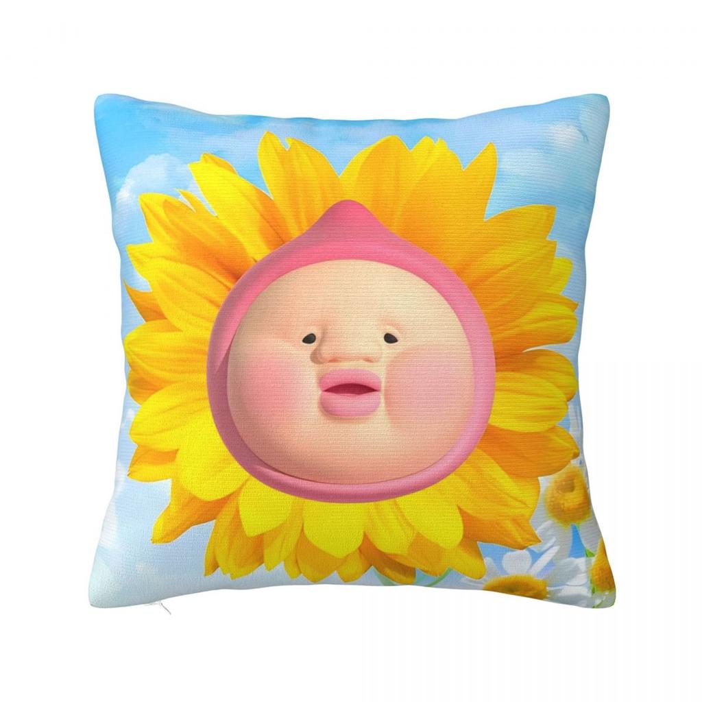 K-Kobito Zukan Peach Pillow Cover Fashion Pillow Case For Wedding Party Home Decor Cushion Cover Square Graphic Pillowcases Gift
