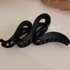 Twisted Wave Hair Clips Solid Curved Hair Claw Headwear Frosted Shark Clips  Girls