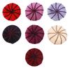 Women Winter Hat Thick Warm Knitted Hat Soft Velvet Slouchy Cap with Visor Brim for Middle-Aged And Elderly Ladies