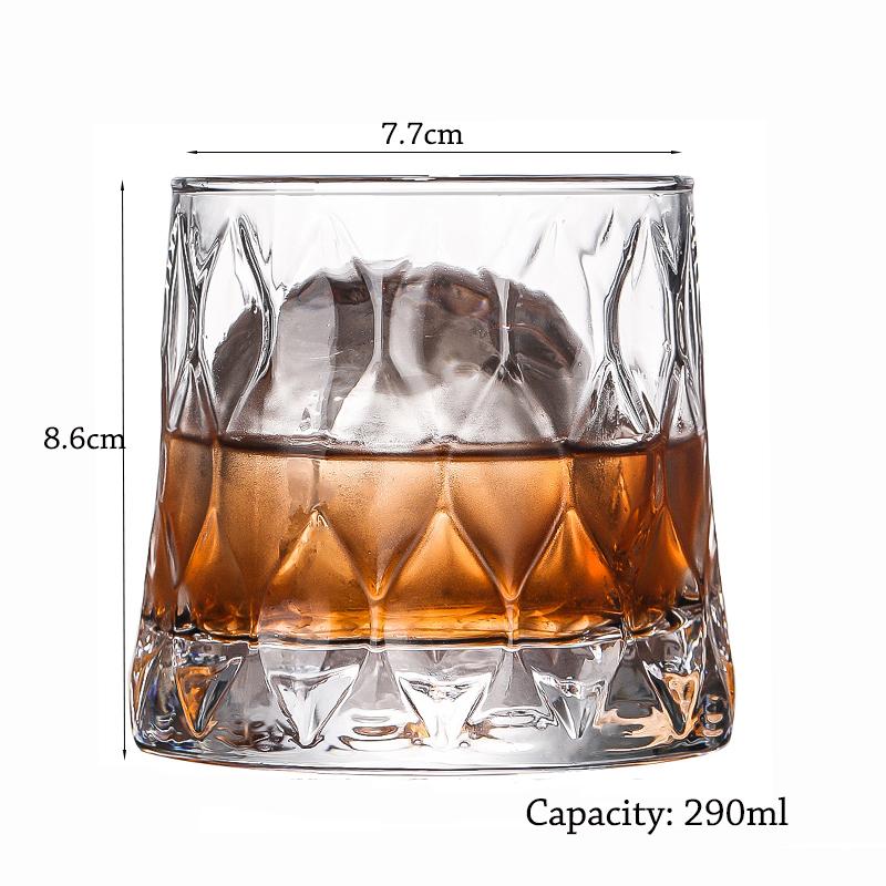 Bicchieri da Whiskey, Bicchieri da Scotch, Bicchieri Old Fashioned per Whiskey/Regalo Perfetto per gli Amanti dello Scotch/Bicchieri di Stile per Bourbon/Rum