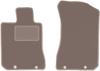 Beige Front Floor Mats For: Honda Legend IV Sedan (2004-2012)