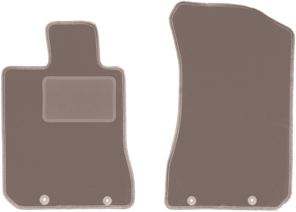 Beige Front Floor Mats For: Honda Legend IV Sedan (2004-2012)