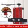 Cabinet Door Positioning Device Aluminum Alloy Clamp for Precise Installation with Adjustable Height for Boards 10 To 60 Mm