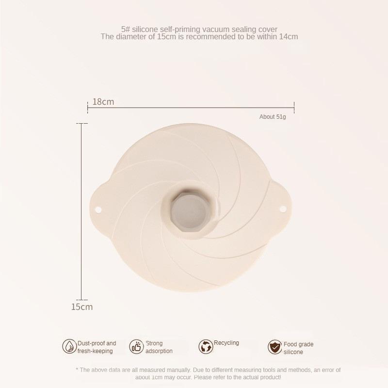Silikon Saugdeckel Mikrowellen Hitzebeständige Abdeckung Wrap Schüssel Dosen Deckel Vakuumversiegelung Stretch Verschlussdeckel Kochgeschirr