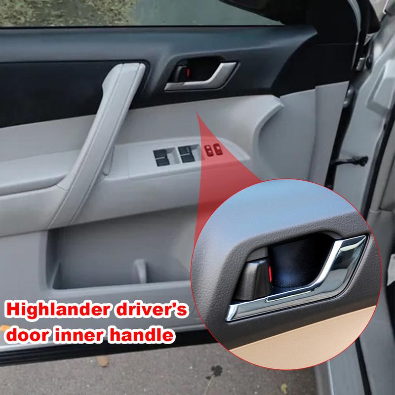 Interior Door Handle For 2008-2013 Toyota Highlander Front Driver Silver Lever A 692062812000