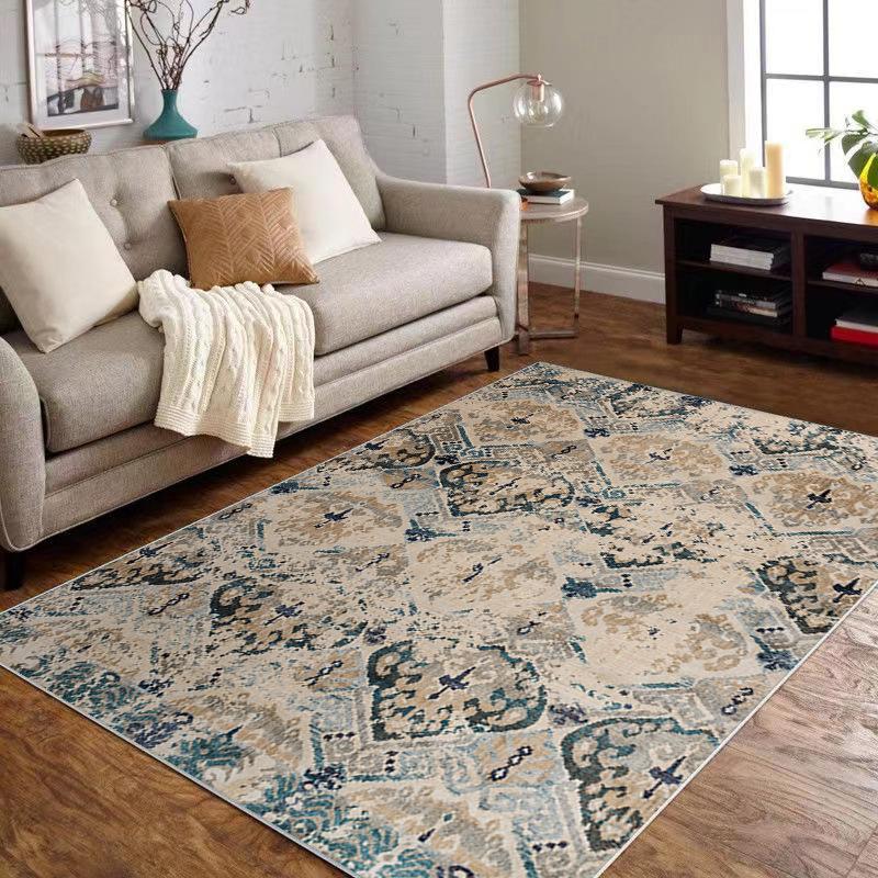 Persian Carpet, Bohemian Ethnic Style, Living Room Fully Carpeted, Office Floor Mat Can Be