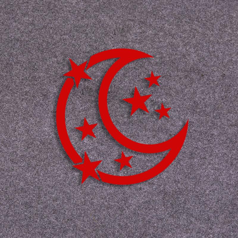 Unique Car Stickers Stars And Moon Reflective Vinyl Water Proof Decal For Automobiles Body Windows Self-Adhesive Colorfast