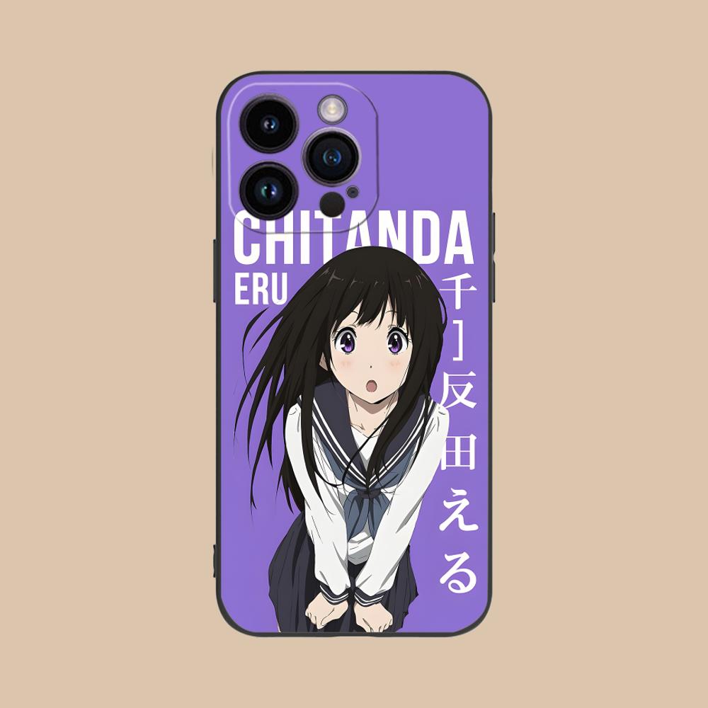

Hyouka Chitanda Matte TPU Mobile Phone Case for iPhone 17 16 15 14 13 12 11 X XR XS 8 7 Air Pro Max Plus Mini Colorful Cover iPhone 7 Plus