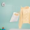 Smart Design Clothespin Bag Holder w/Hanging Hook - Non-Woven Material - for Outdoor Clothesline Cord, Clothes, Arts, Crafts - Home Organization (13