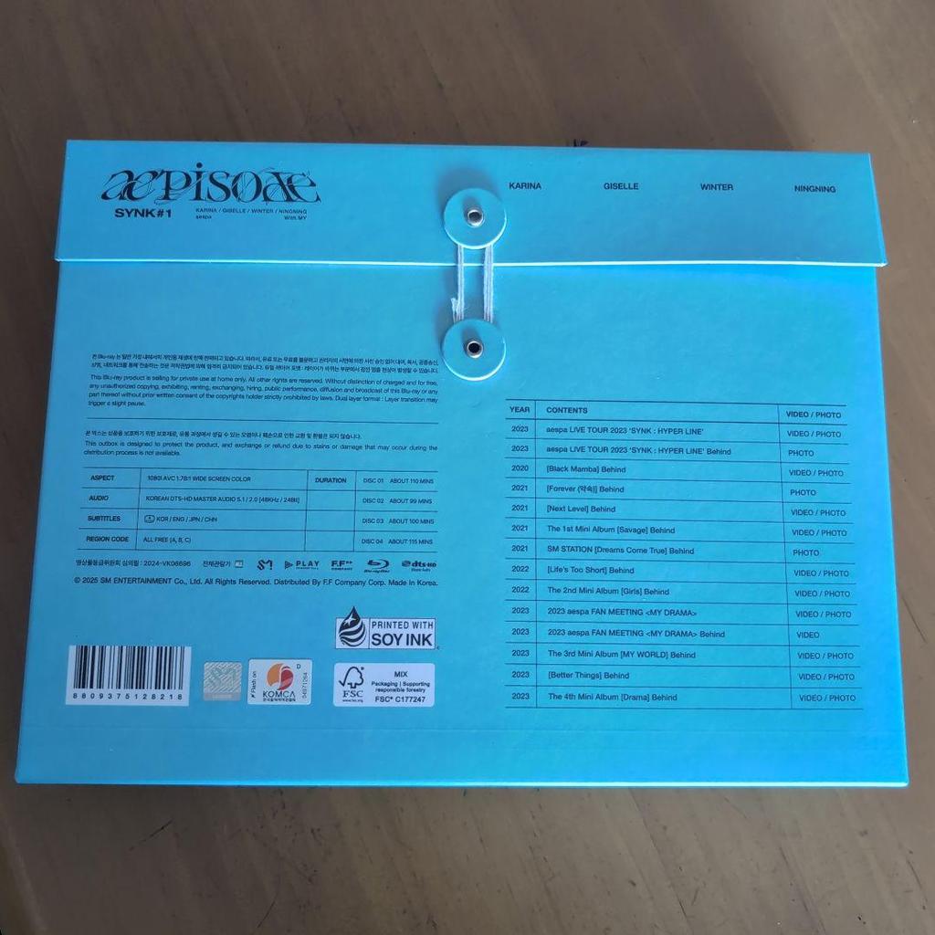 [USED] aespa aepisode SYNK 1 Blu-ray Album