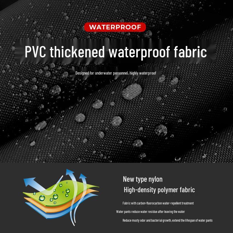 Nylon Waterproof Thickened Winter Fishing Waders with Water Shoes