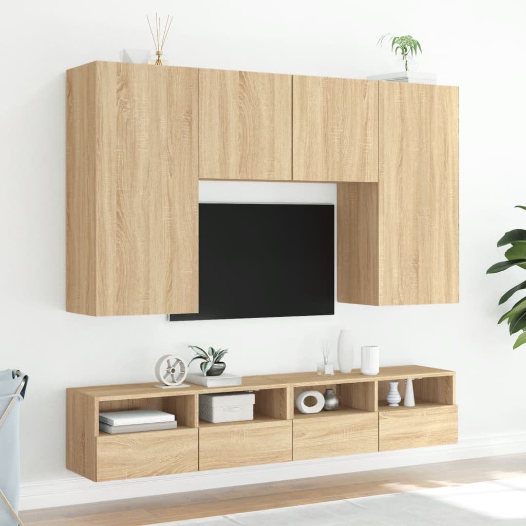 Wandmontierter Fernsehtisch mit multifunktionalem Stauraum, geeignet für verschiedene Zimmerarten, 100x30x30 cm