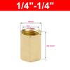 Hex Shape Brass Pipe Fitting BSP Female Thread Hose Adapter Durable Hex Coupling Connector