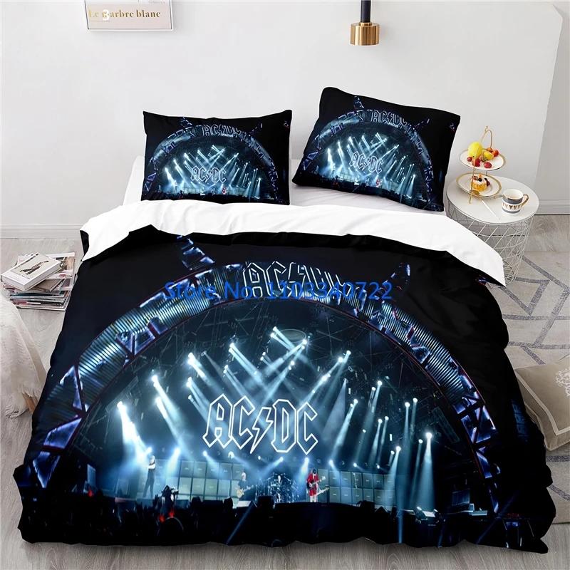 Australia AC DC Music Brand Bedding Set Printed Duvet Cover Set 3D Print Comforter Cover Bedclothes for Boy Girl Sets Decor