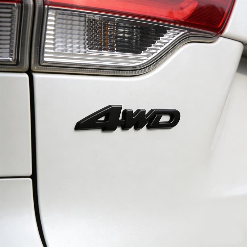 3D Metal 4WD V6 Decorative Sticker For Toyota Highlander Trunk Modification And Refurbishment Accessories J33