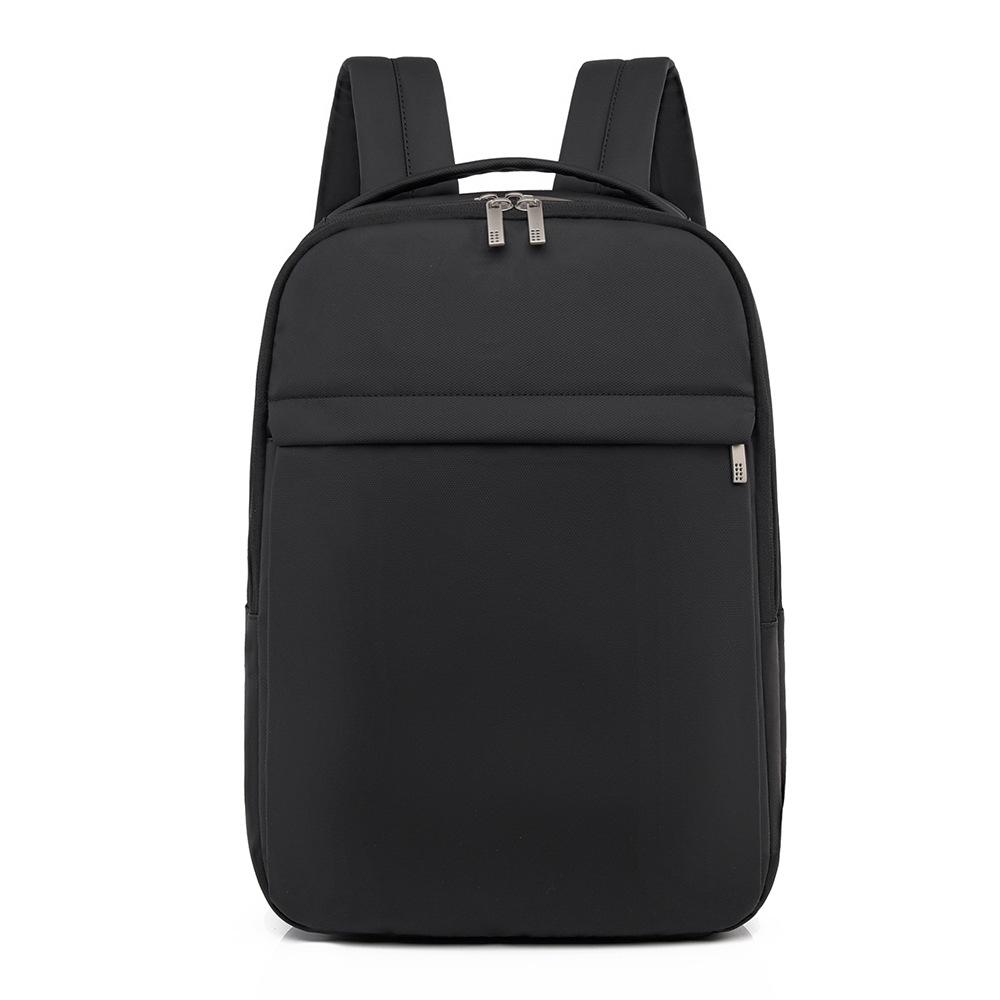 Sleek Minimalist Backpack with Front Zipper Pocket and Padded Shoulder Straps