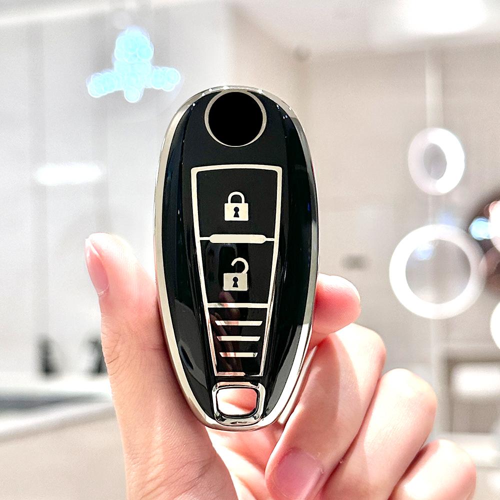 3 Buttons Auto Keyless Protector Soft TPU Car Key Shell Fob Cover Case for Suzuki Vitara Swift Ignis Kizashi SX4 Baleno Ertiga