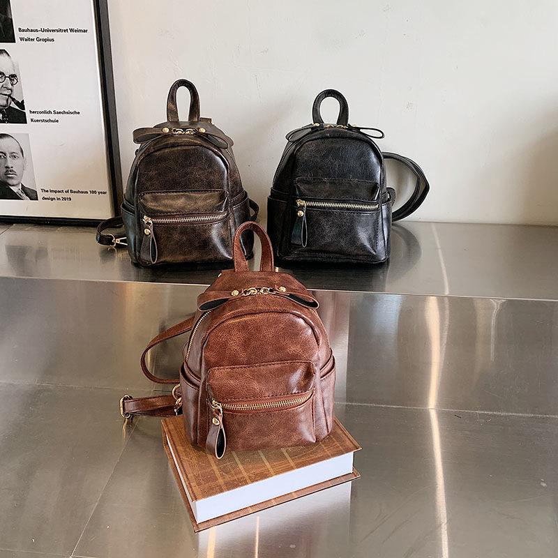 Retro-Farbverlauf-Rucksackdesign, Nischen-Kleiner Mode-Stoff, Mini-Rucksack zum Einkaufen und als Umhängetasche