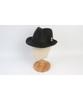 Yunibeosyeolkemiseuteuli Bu Raffia Simple Black Fedora Summer Hat