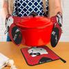 Hello Kitty Pot Stylish and Cute Oven Kitchen Can be Used on Both Left and Right Set Heat-Resistant Holders/Oven Mitts, Mitts, Anti-Slip, Anti-Burn,