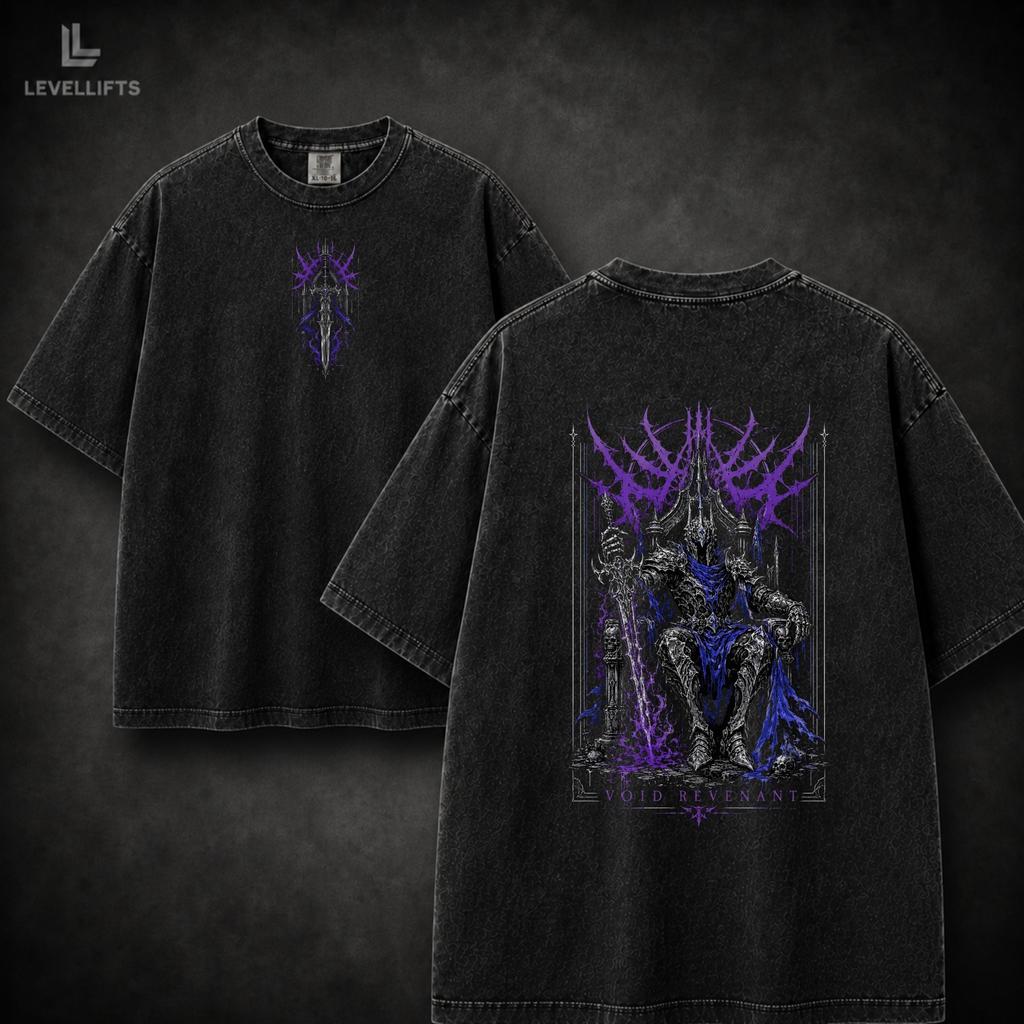 Void Revenant Anime Gym Shirt, Dark Fantasy Manga Tee, Gothic Graphic Comfort Colors 1717