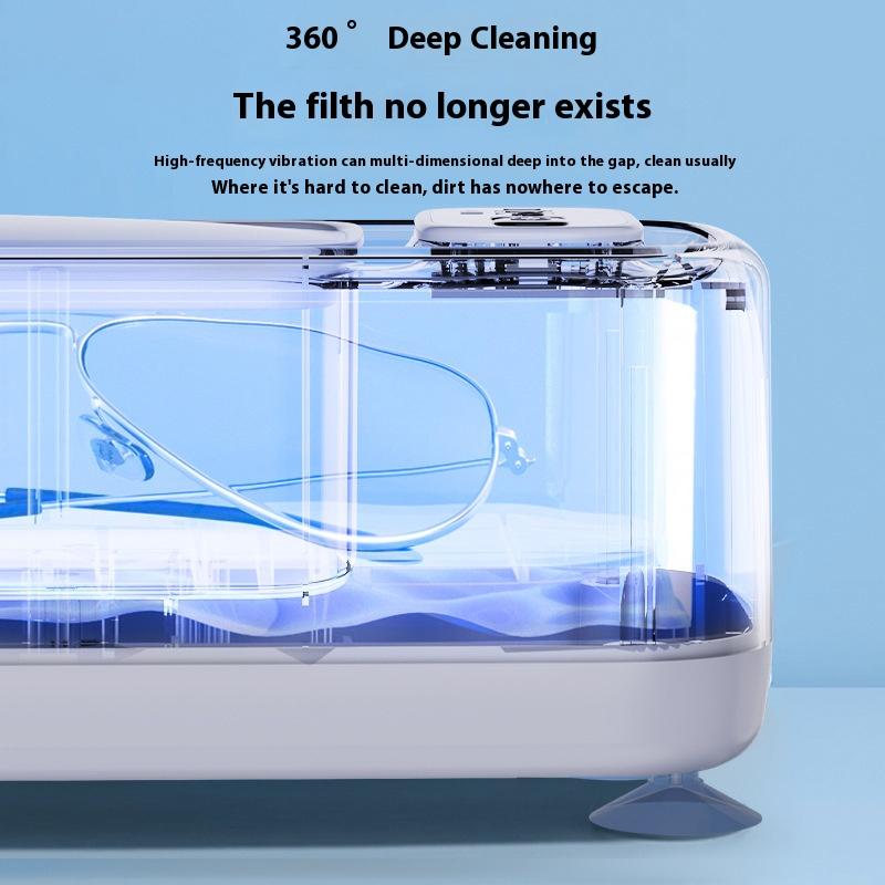 Brillenreiniger 1 STÜCK Ultraschall Display Zuhause Tragbar Automatisch Zahnspange Schmuck Pupillenreiniger